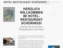 Tablet Screenshot of hotel-schuerings.de
